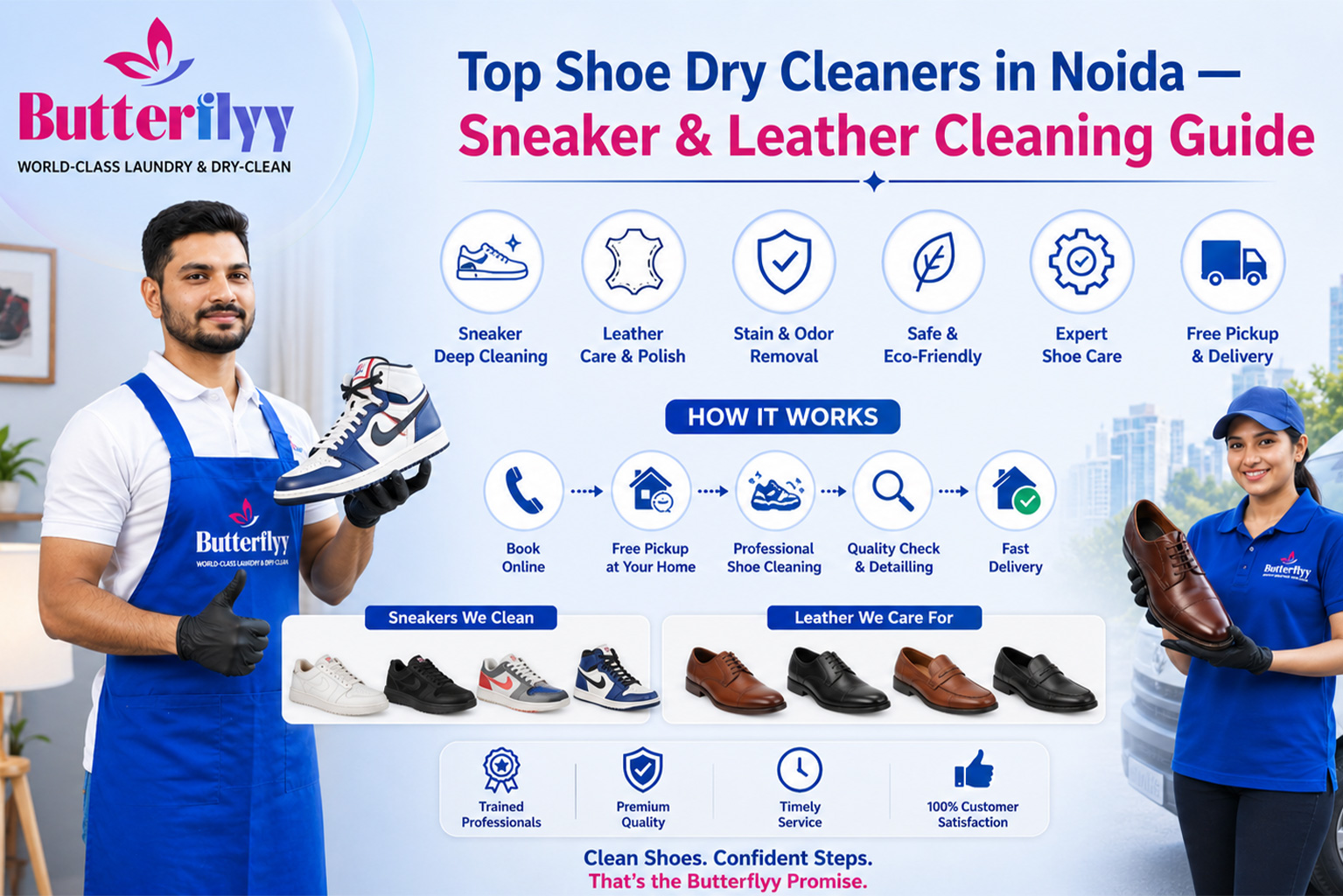 Top Shoe Dry Cleaners in Noida — Sneaker & Leather Cleaning Guide