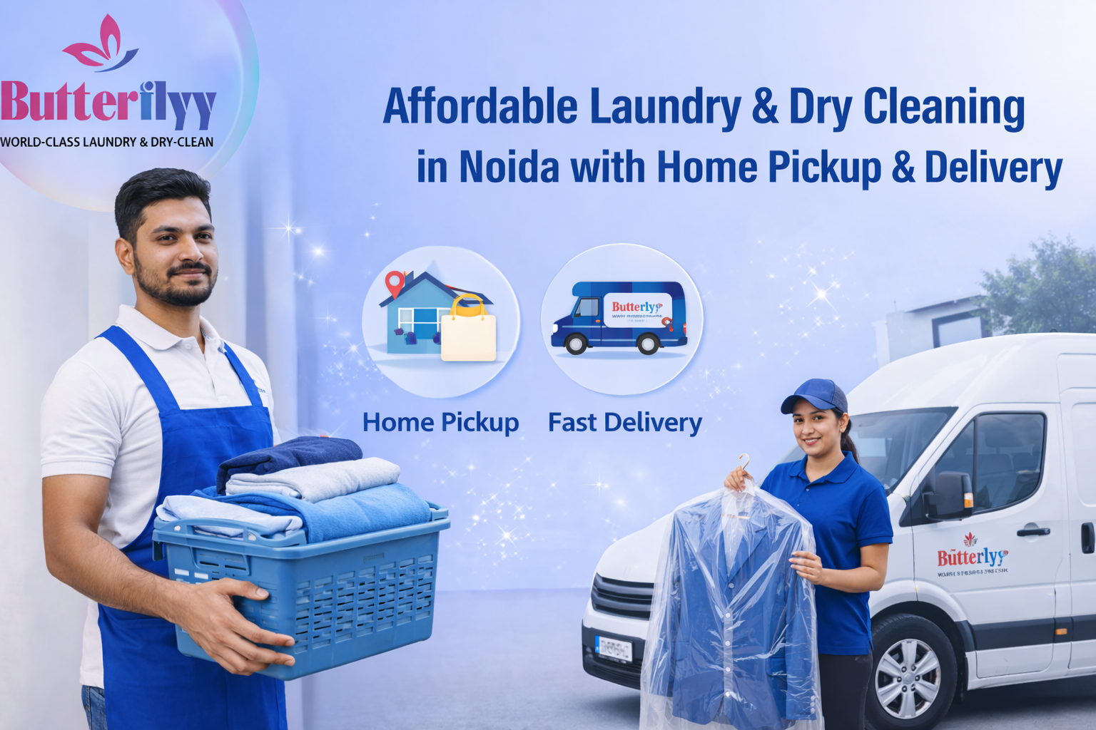 Affordable Laundry & Dry Cleaning in Noida with Home Pickup & Delivery – Butterflyy