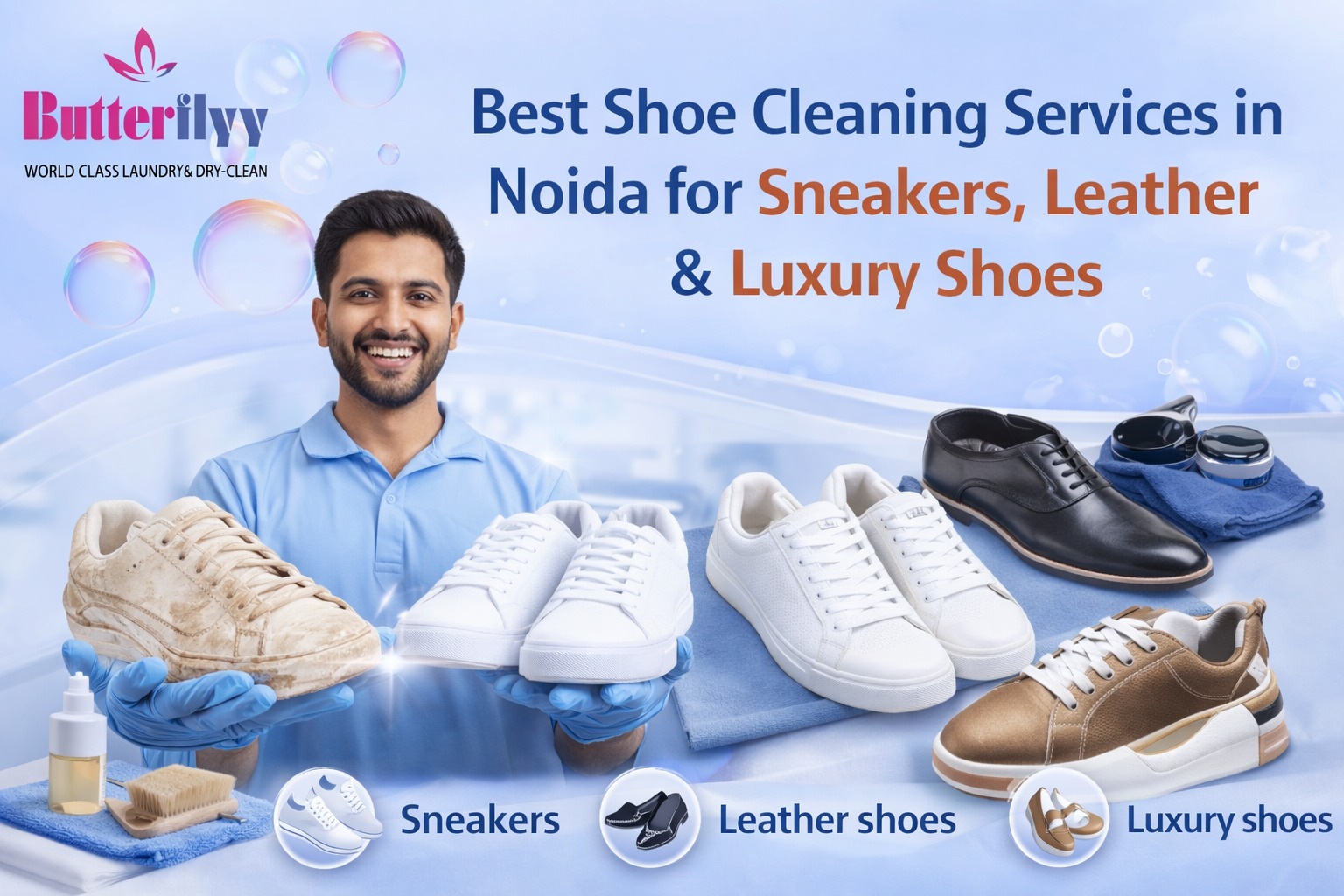 Best Shoe Cleaning Services in Noida for Sneakers, Leather & Luxury Shoes