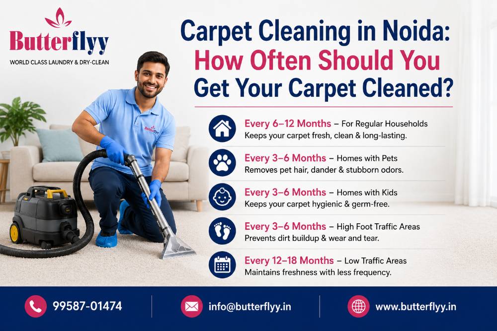 Carpet Cleaning in Noida: How Often Should You Get Your Carpet Cleaned?