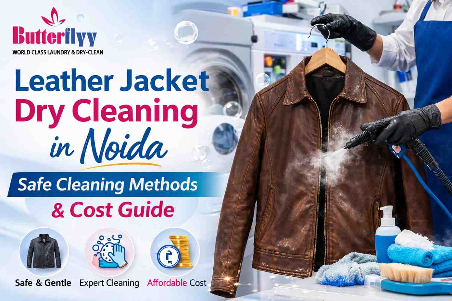 Leather Jacket Dry Cleaning in Noida: Safe Cleaning Methods & Cost Guide