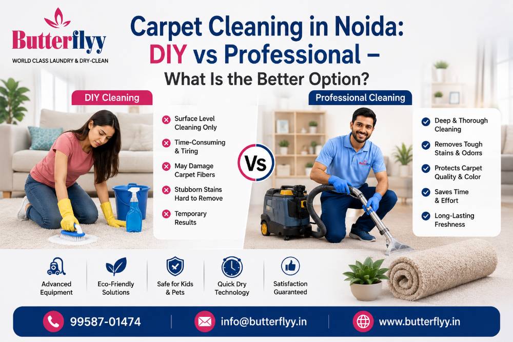 Carpet Cleaning in Noida: DIY vs Professional – What Is the Better Option?