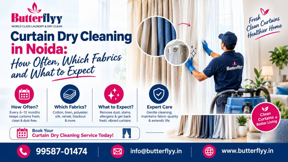 Curtain Dry Cleaning in Noida: How Often, Which Fabrics and What to Expect