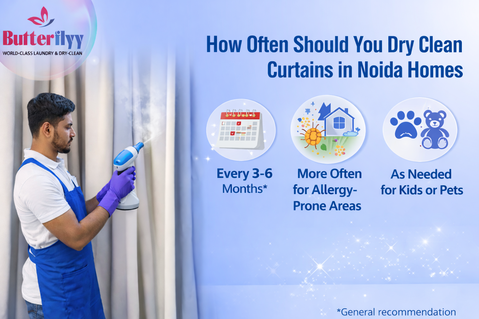 How Often Should You Dry Clean Curtains in Noida Homes?